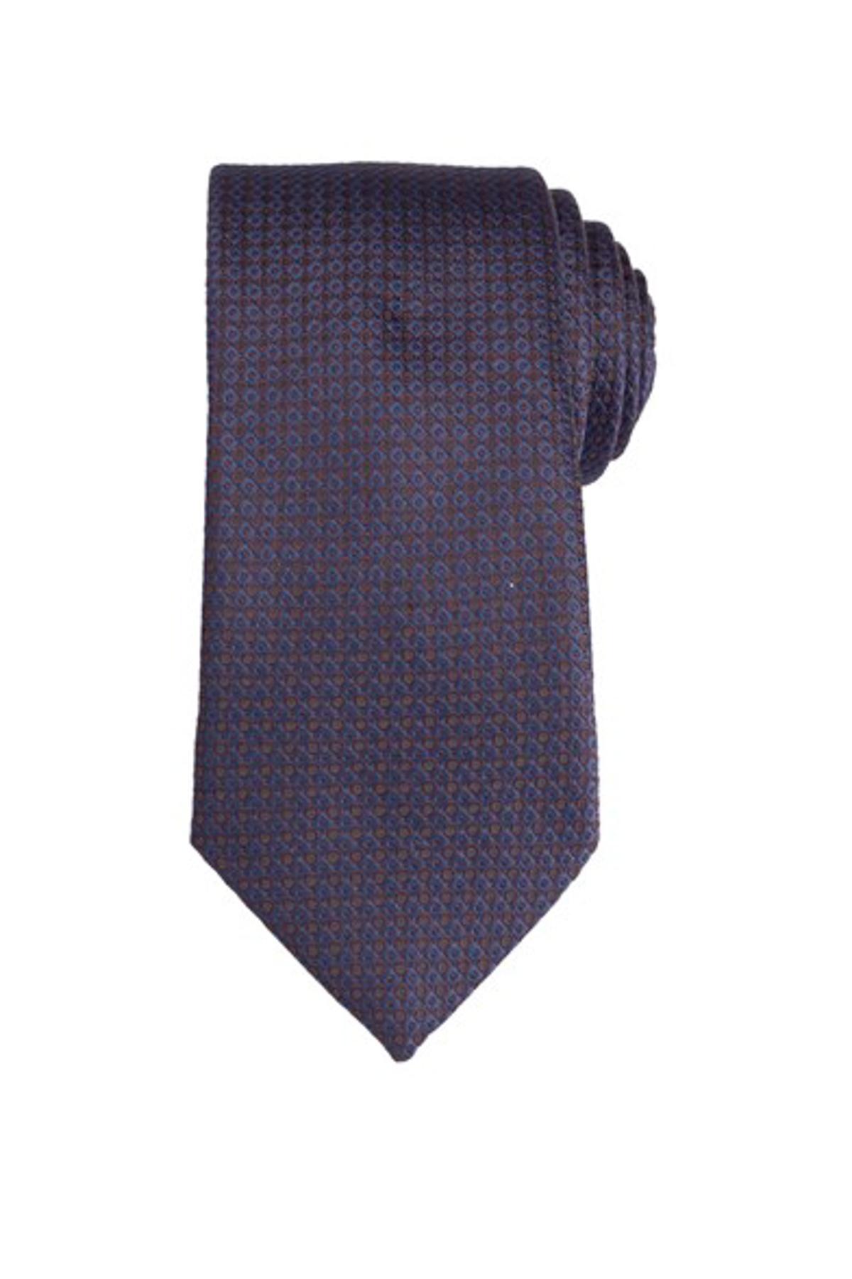TUDORS Klasična kravata teget-braon