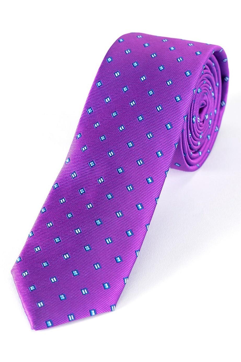 TUDORS Uža kravata ljubičasta