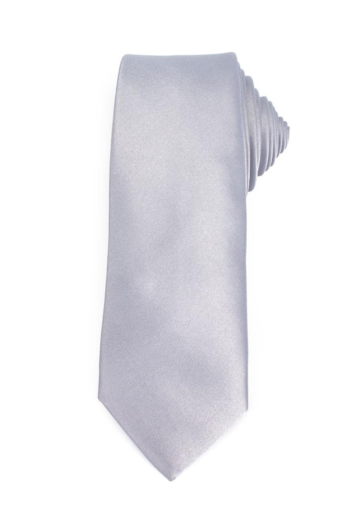 TUDORS Uža kravata siva