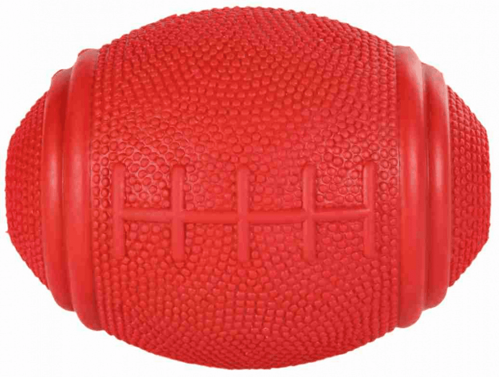 TRIXIE Gumena igračka za pse Snack Rugby Ball 8cm crvena