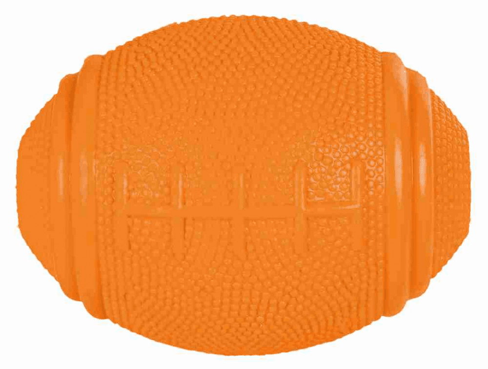 TRIXIE Gumena igračka za pse Snack Rugby Ball 8cm narandžasta