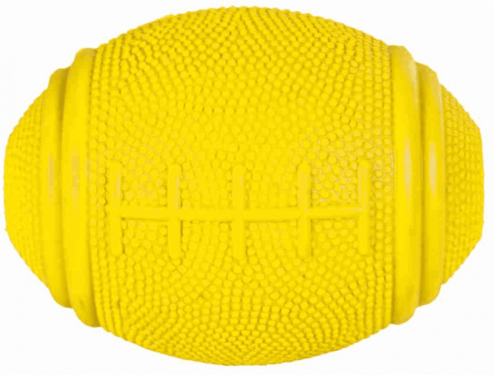TRIXIE Gumena igračka za pse Snack Rugby Ball 8cm žuta