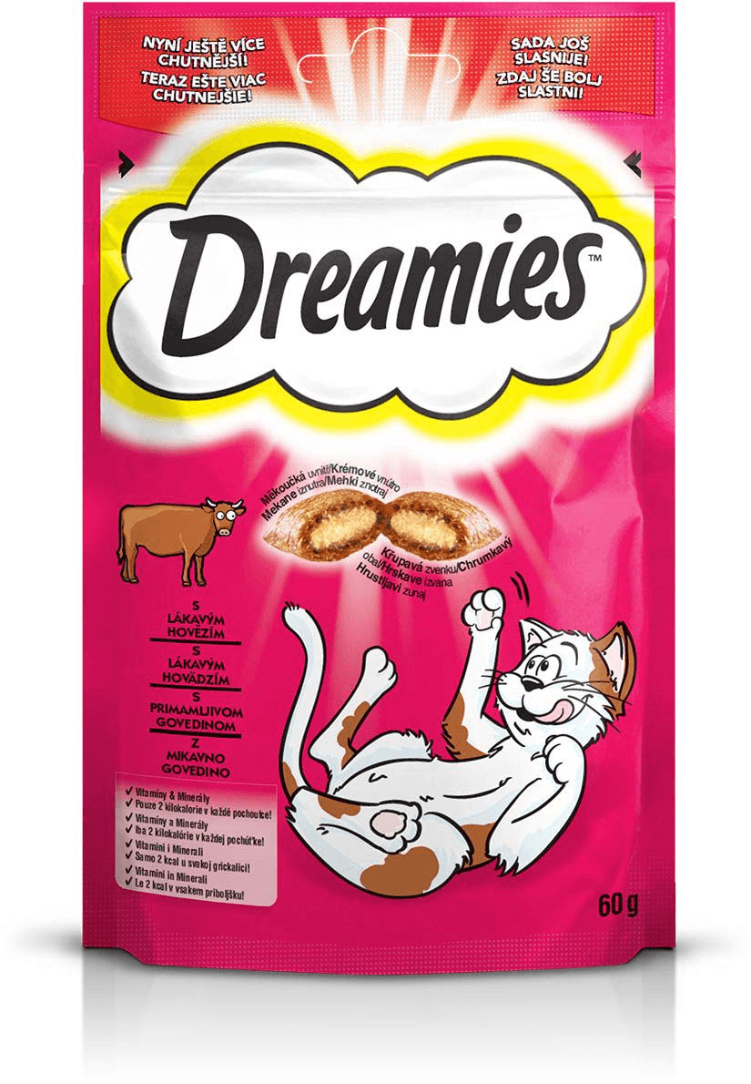 DREAMIES Poslastica za mačke sa ukusom govedine Pockets 60g