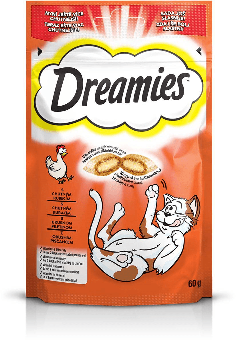 Selected image for DREAMIES Poslastica za mačke sa ukusom piletine Pockets 60g