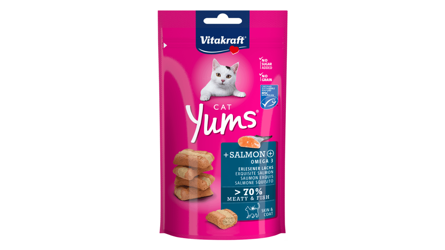 Selected image for VITAKRAFT Poslastica za mačke Cat Yums + losos i omega 3 40g