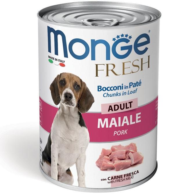 Selected image for MONGE Vlažna hrana za pse sa komadićima svinjetine 400g