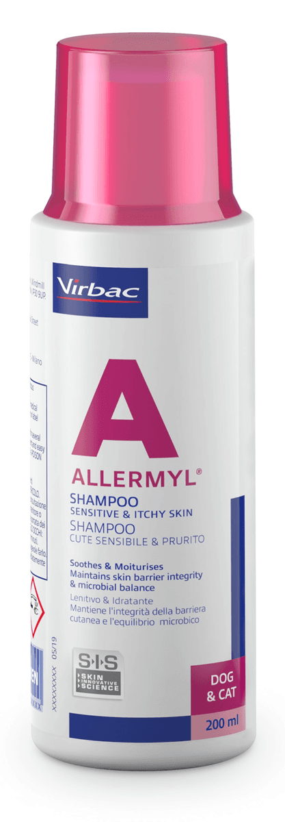 Selected image for VIRBAC Šampon za osetljivu kožu pasa i mačaka Allermyl 200ml