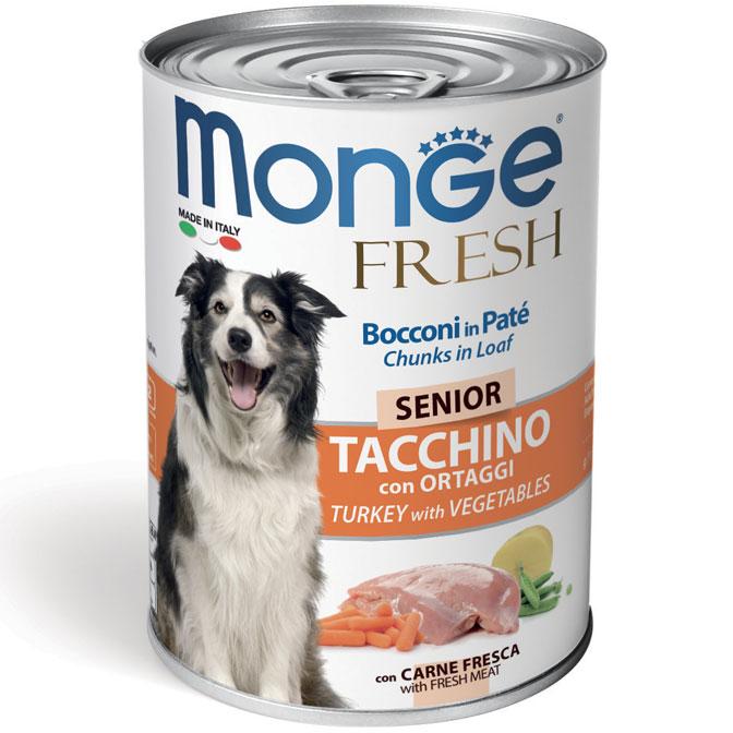 Selected image for MONGE Vlažna hrana za pse sa komadićima ćuretine i povrćem 400g