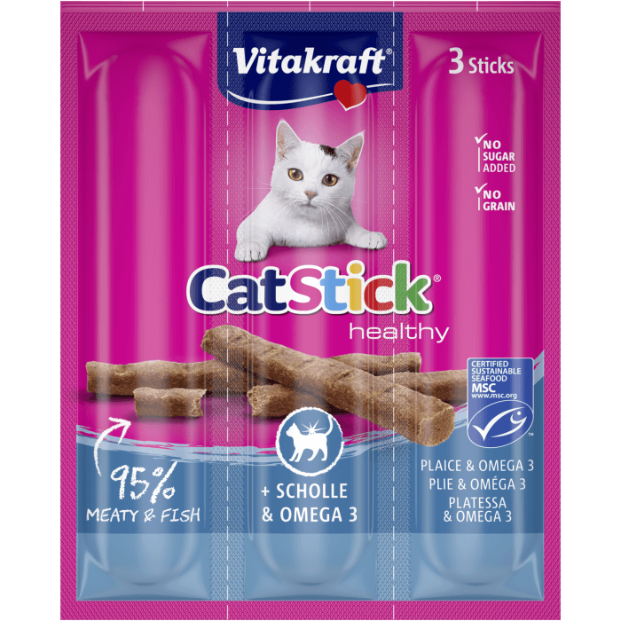 VITAKRAFT Poslastica za mačke riba list i omega 3 18g 3/1