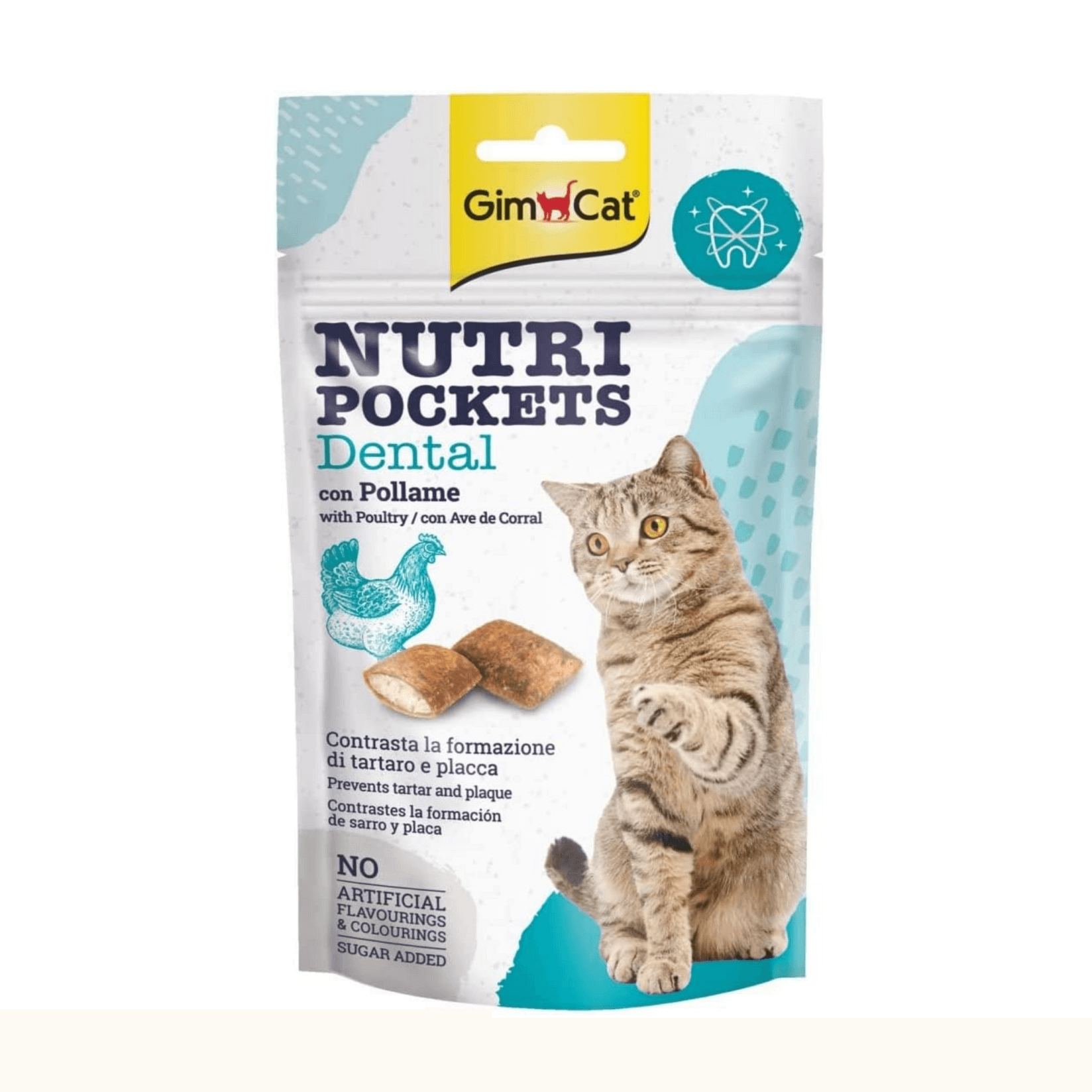 GIM Poslastica za mačke Nutri Pockets Dental piletina 60g