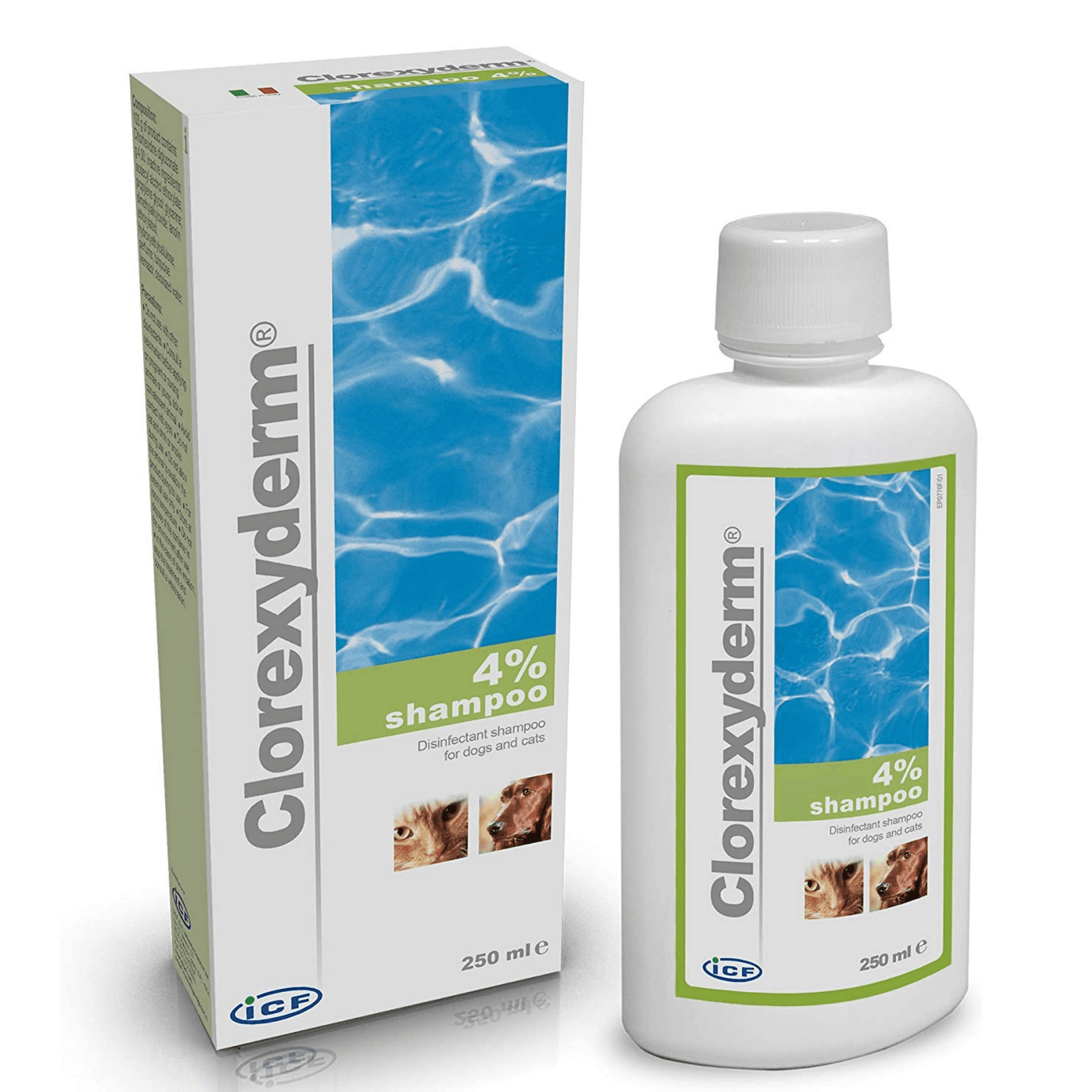 Selected image for ICF Antiseptični šampon za pse i mačke Chlorexyderm 4% 250ml