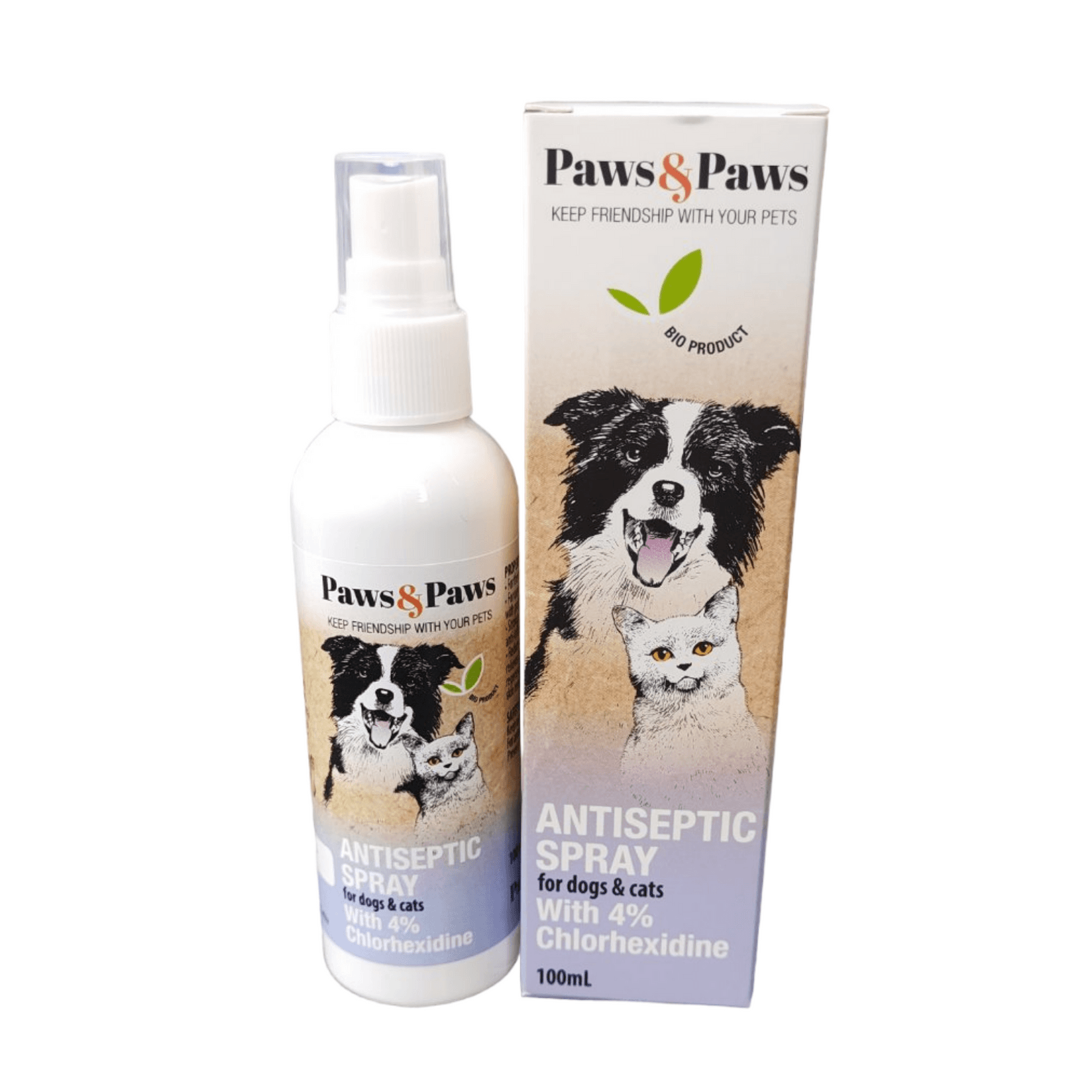 PAWS&PAWS Antiseptični sprej za pse i mačke 100ml
