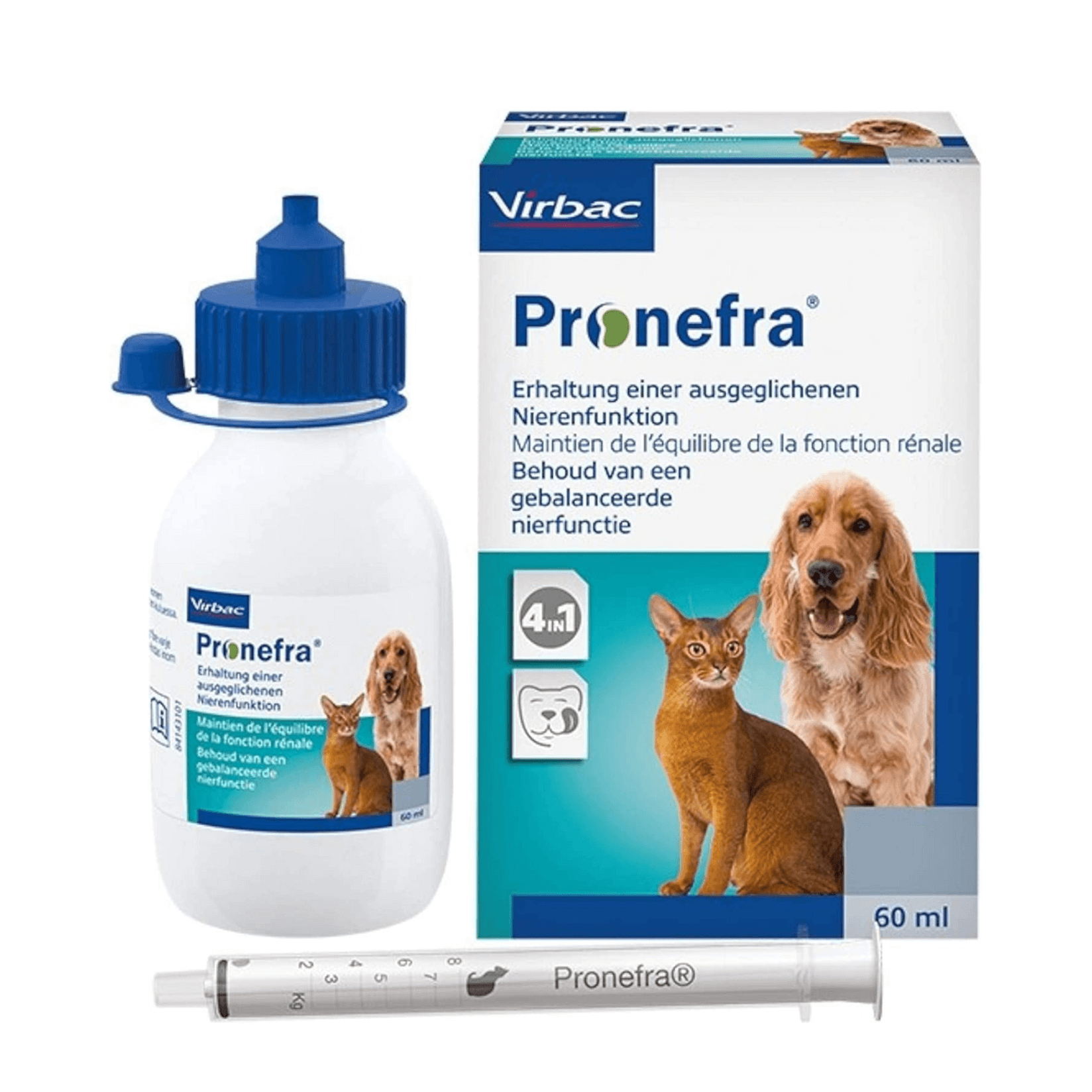 Selected image for VIRBAC Oralna suspenzija za pse i mačke Pronefra 60ml