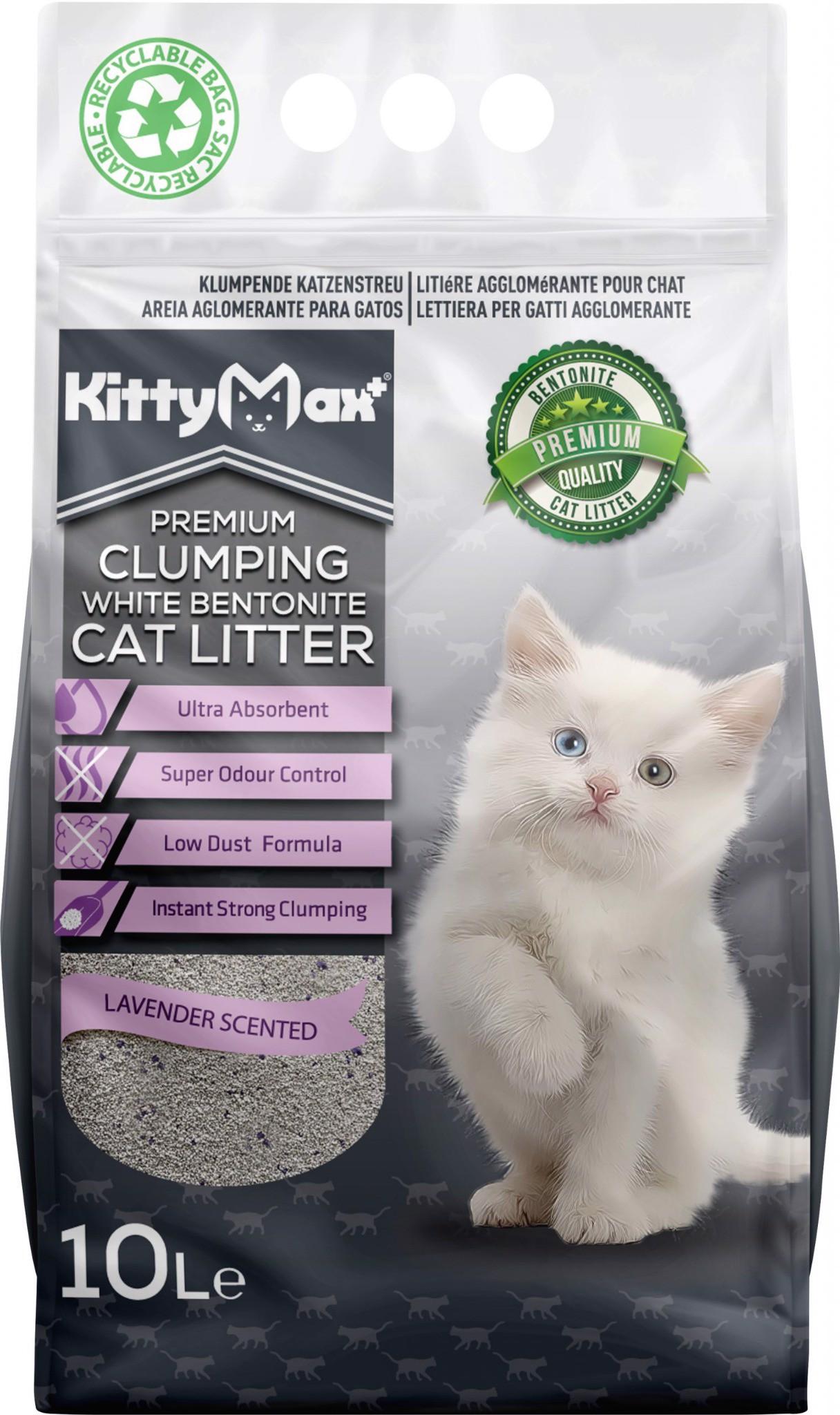 KITTYMAX Grudvajući posip za mačke sa mirisom lavande 10L