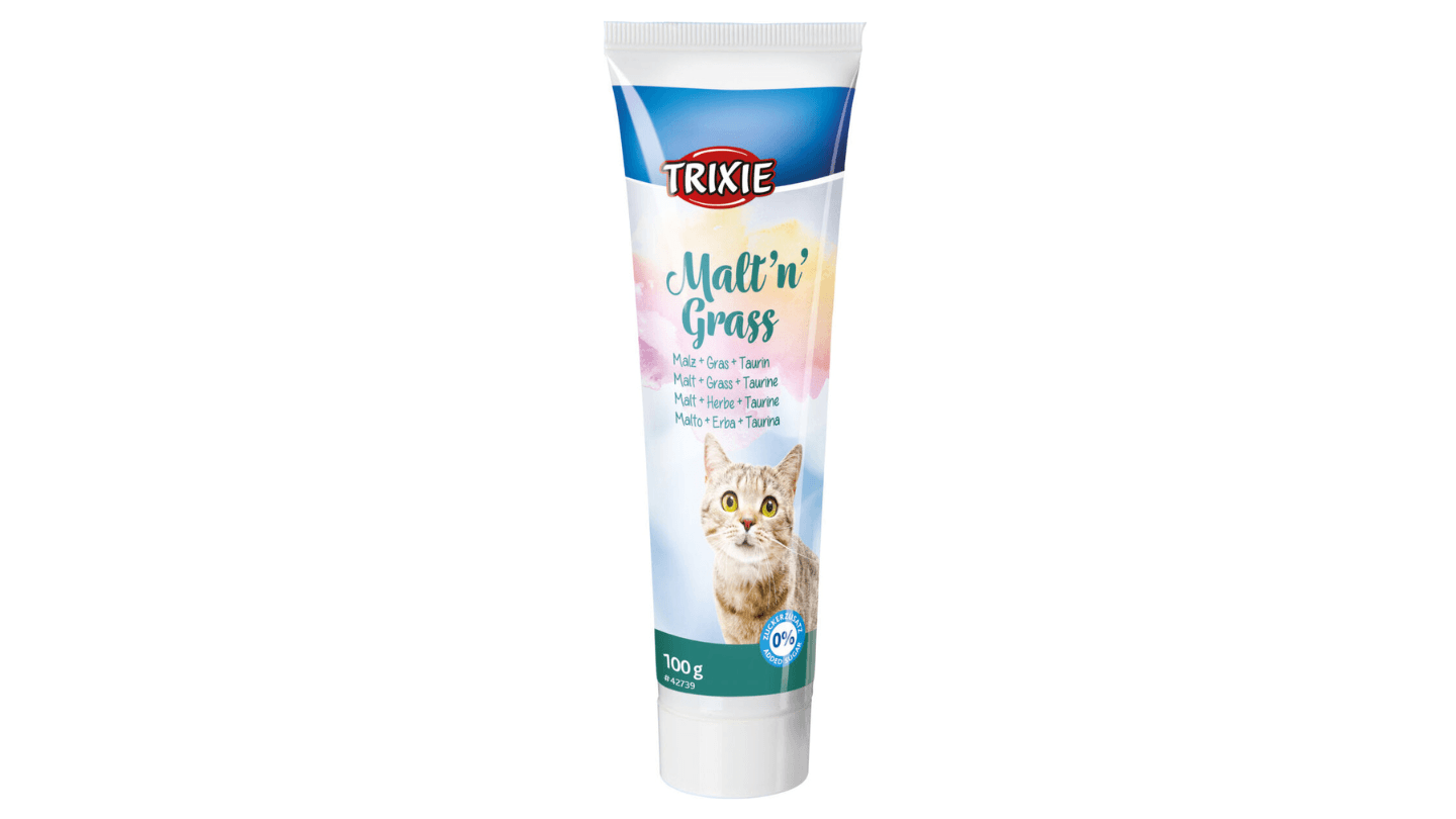 Selected image for TRIXIE Pasta za izbacivanje dlaka za mačke Malt'n'Grass Anti-Hairball 100g