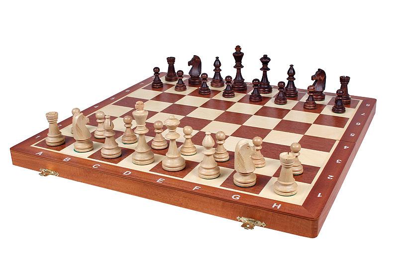 MADON Preklopivi drveni šah 53x53 cm