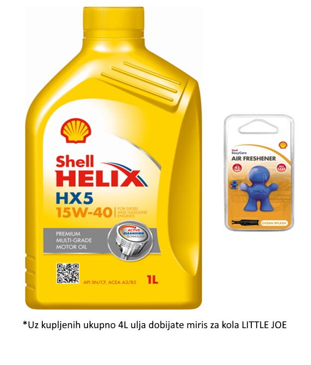 SHELL Motorno ulje Helix HX5 15W40 1L