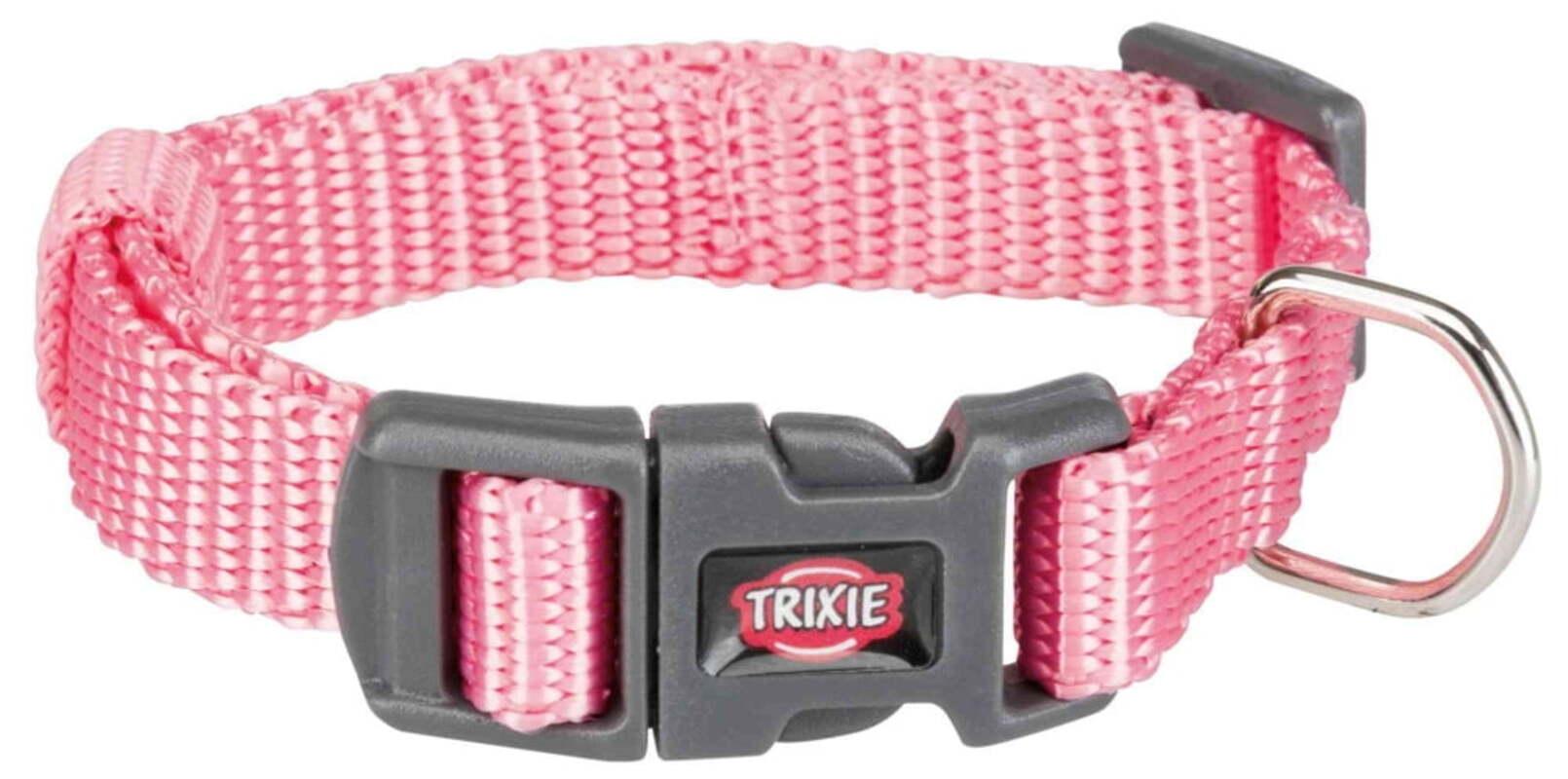 TRIXIE Premium Ogrlica za pse XXS-XS 15-25cm/10mm roze