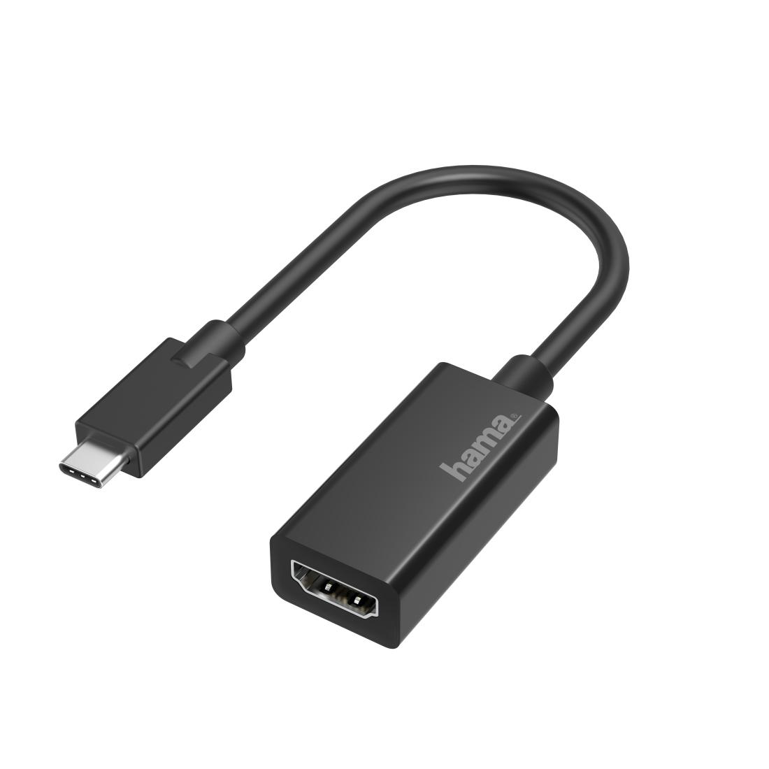 Hama 00200315 adapter za video kablove USB tipa C HDMI Crno