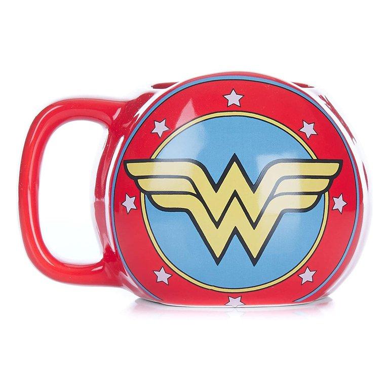 PALADONE Šolja DC Comics Wonder Woman Shield 3D Cup crvena