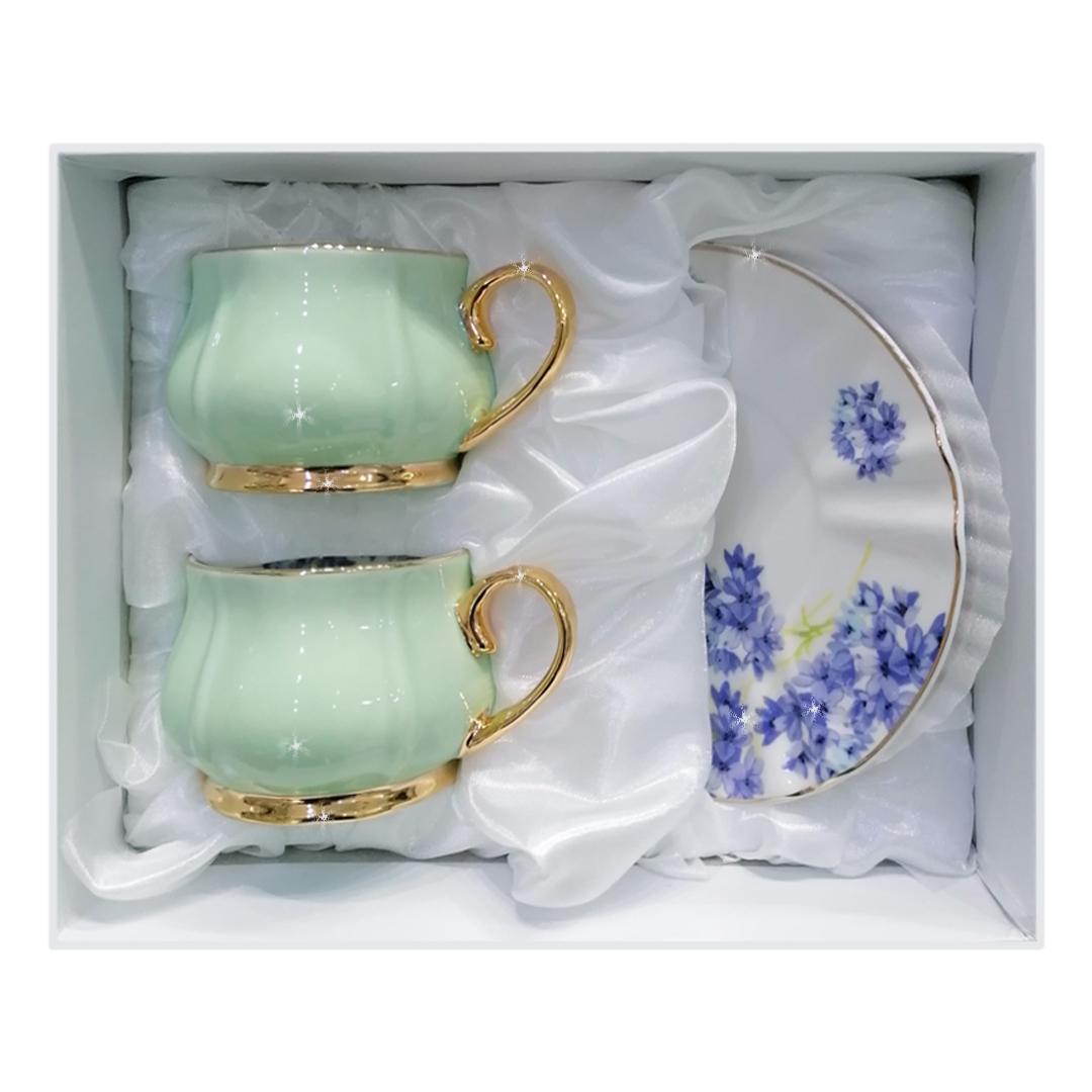Selected image for Porcelanske šolje za čaj u kutiji 2/1 menta