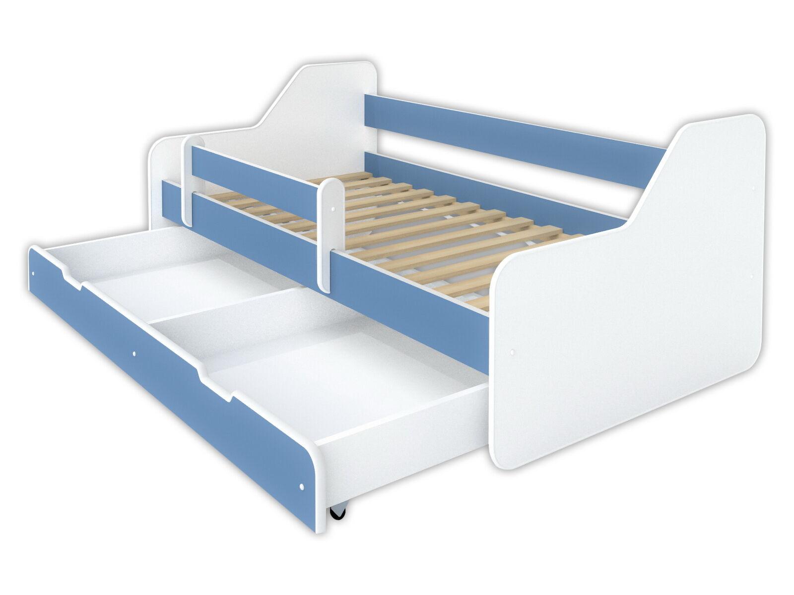 DIONE Krevet sa fiokom i dušekom160X80cm Svetlo plavi