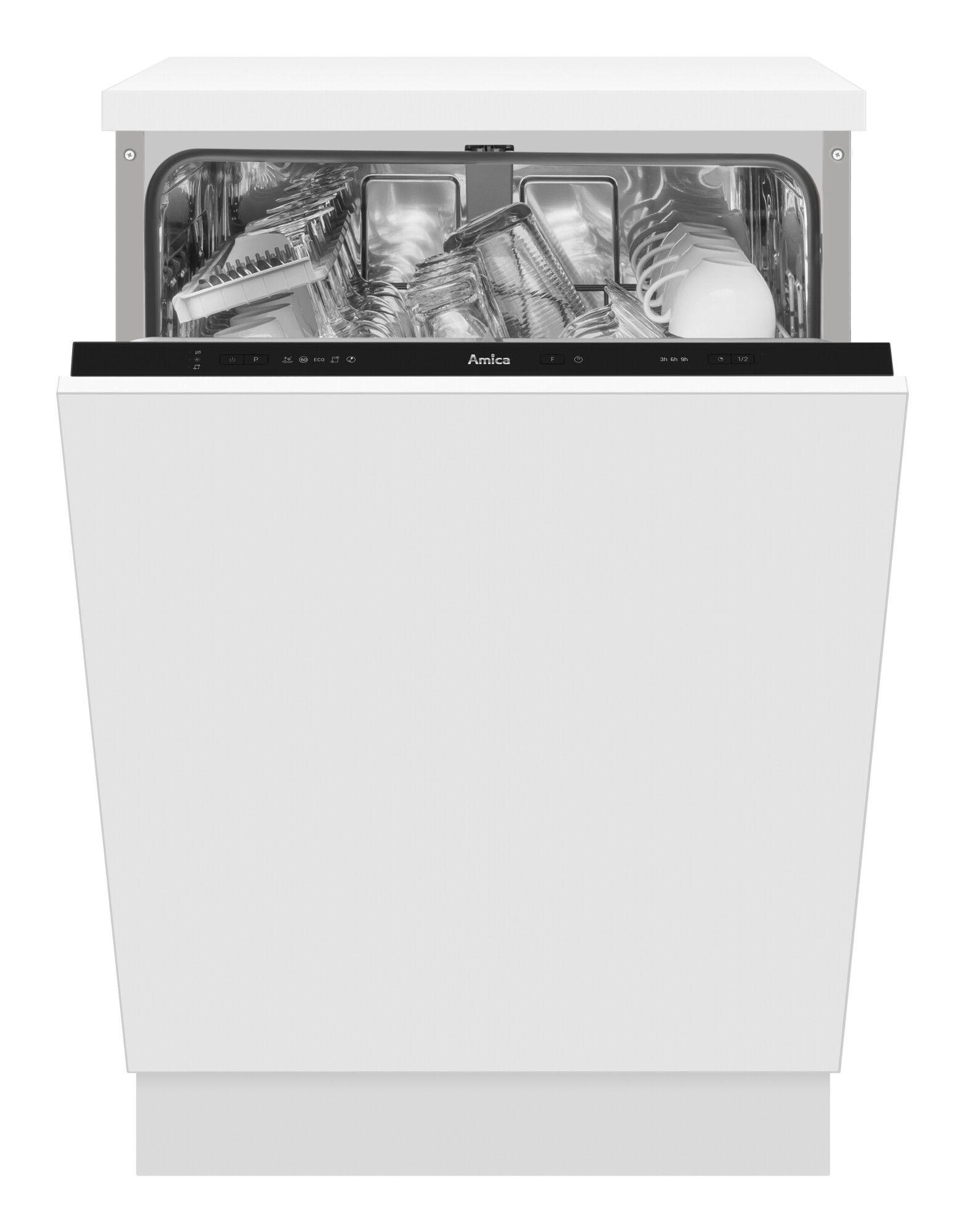 Amica EGSPV597201 Ugradna mašina za pranje sudova, 1930 W, 92 kWh/100, Bela