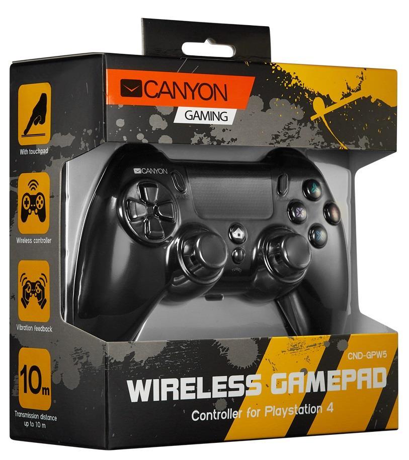 Selected image for CANYON Gamepad GP-W5 Wireless PS4, Crni