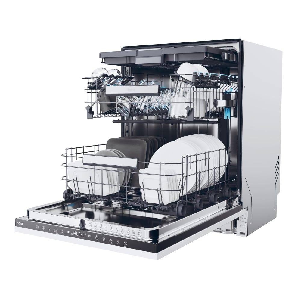Selected image for HAIER Washlens PLUS XI 6B0S3FSB Ugradna mašina za pranje sudova, 16 kompleta, 11 programa, bela