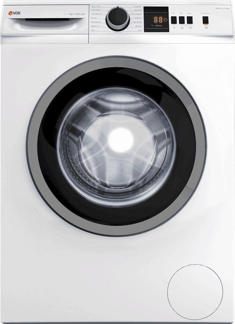 Selected image for VOX WM1275LT14QD Mašina za pranje veša, 7kg, 1000 obrt/min, 15 Programa, Bela