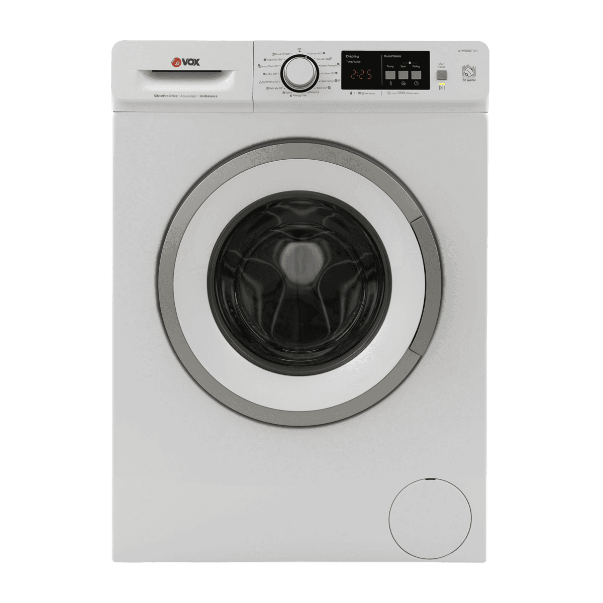 VOX WMI 1080 T15A Mašina za pranje veša, 8kg, 15 programa, 51l, 1000rpm, Bela