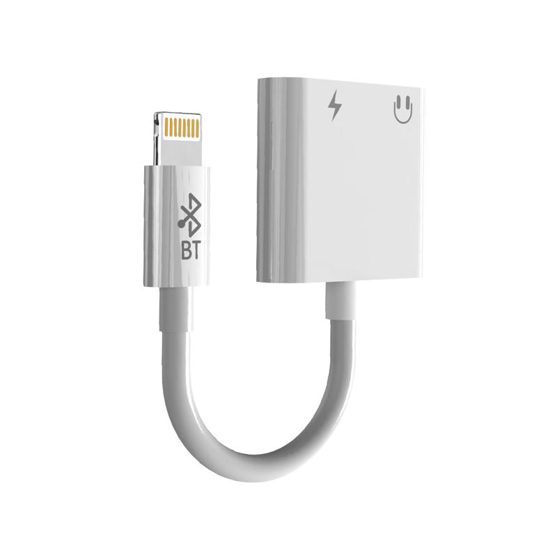 MOXOM Adapter audio MX-AX16 iPhone Lightning na AUX 3.5mm (music & call) + lightning charging