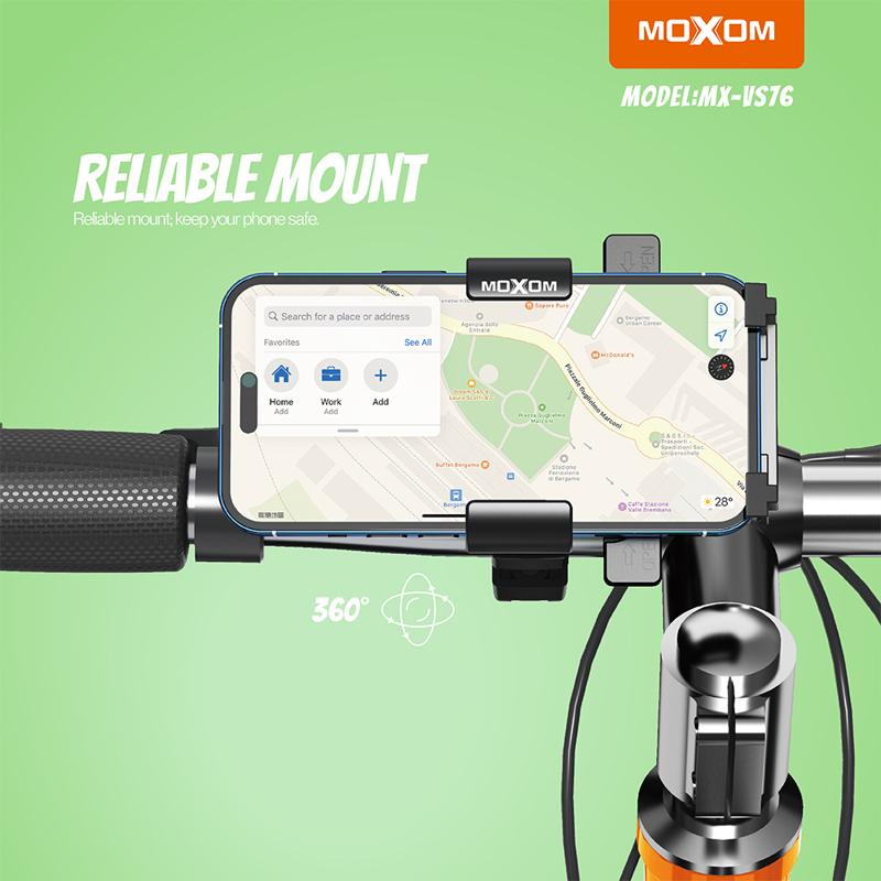 Selected image for MOXOM Drzač za mobilni telefon MX-VS76 za bicikl i motor crni