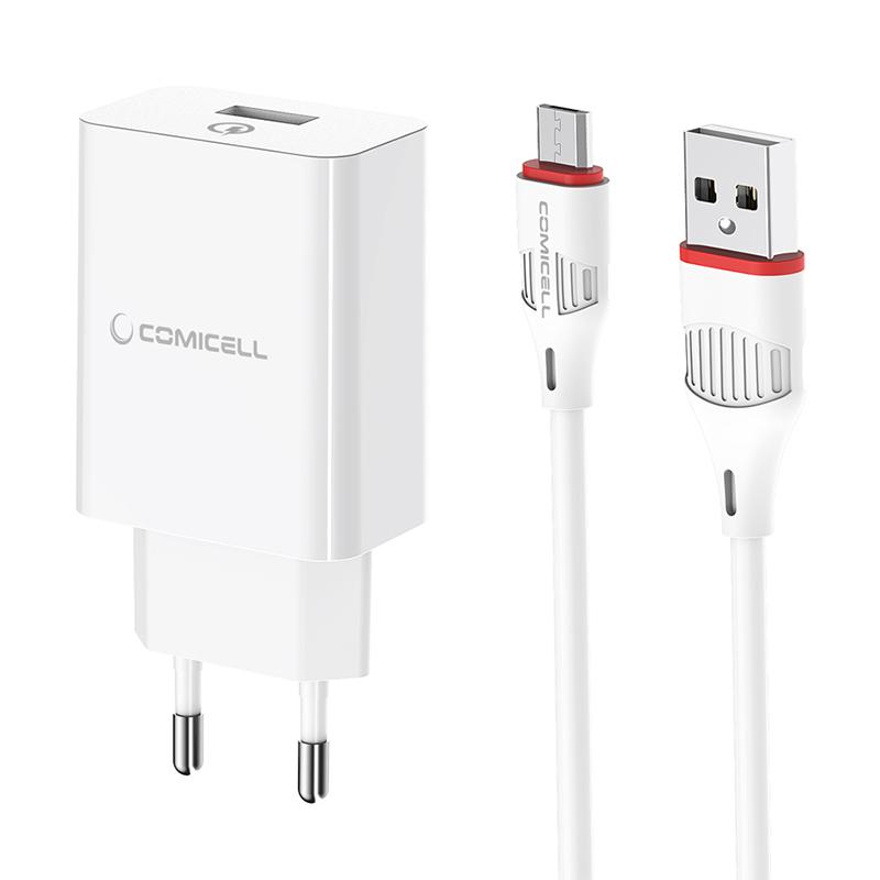 COMICELL Kućni punjač Superior CO-BA21A Fast QC3.0 18W 3A Micro USB beli