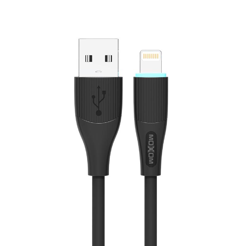 MOXOM USB data kabl MX-CB169 3A lightning 1m crni