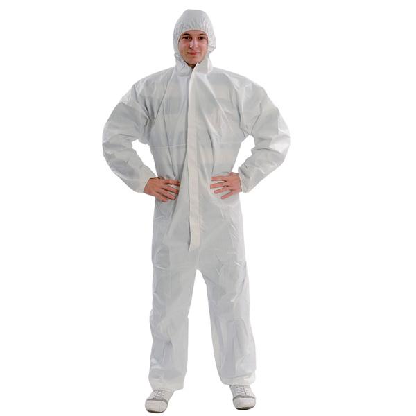 WOLFCRAFT Zaštitno odelo sa kapuljačom za jednokratnu upotrebul XL - 4890000 belo