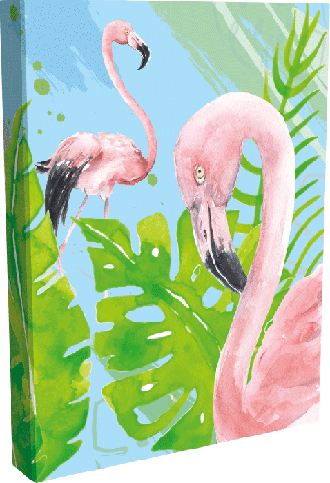 OPTIMUM Sveska Trendy A4 TP Flamingo sitan karo