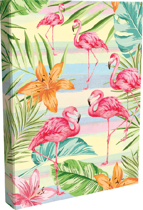 Slike OPTIMUM Sveska Trendy A4 TP Flamingo sitan karo