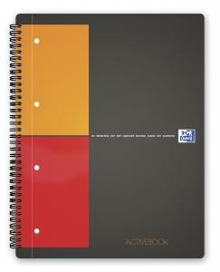 OXFORD Sveska International Activebook A4+ kvadratići crna