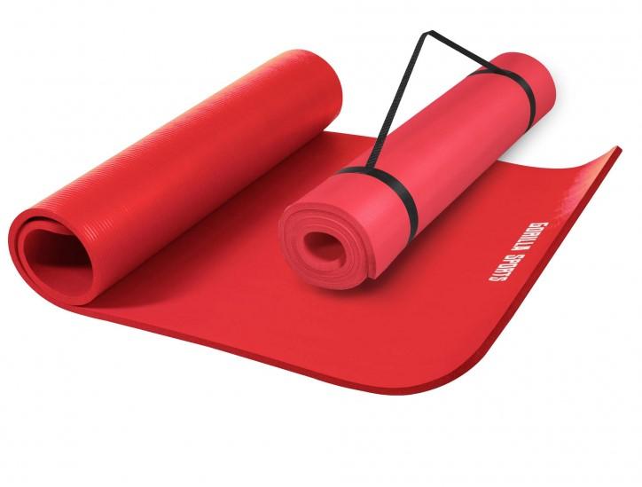GORILLA SPORTS Prostirka za vežbanje 190x100x1.5 cm crvena