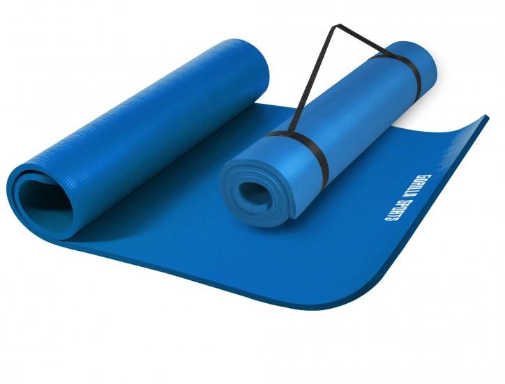 GORILLA SPORTS Prostirka za vežbanje 190x100x1.5 cm plava