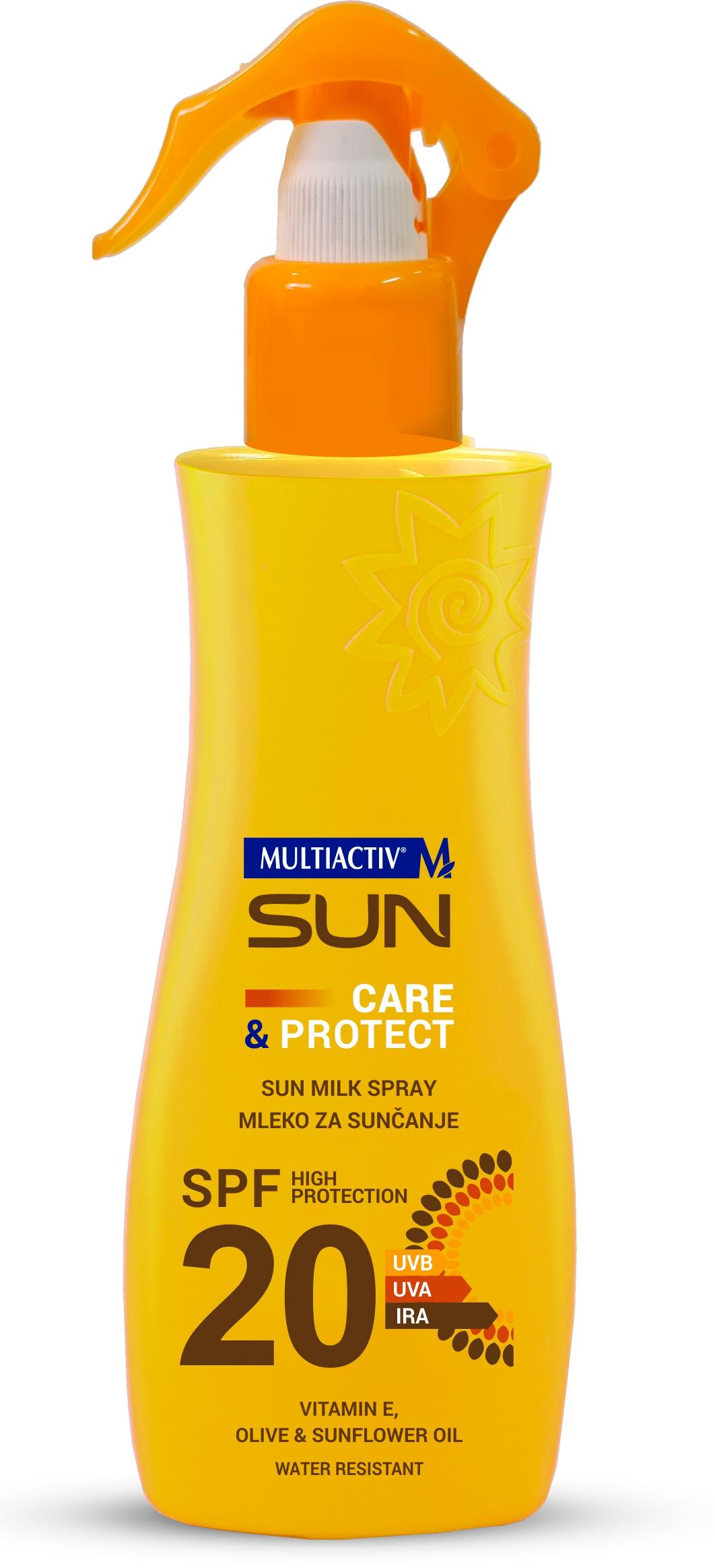 MULTIACTIV Mleko za sunčanje u spreju Sun Care&Protect SPF 20 200ml