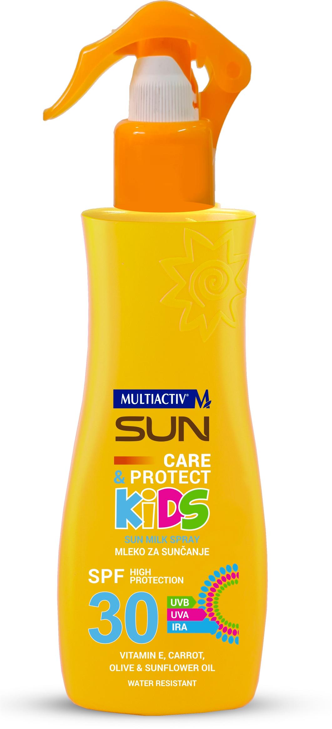 Selected image for MULTIACTIV Mleko za sunčanje u spreju Sun Care&Protect Kids SPF 30 200ml