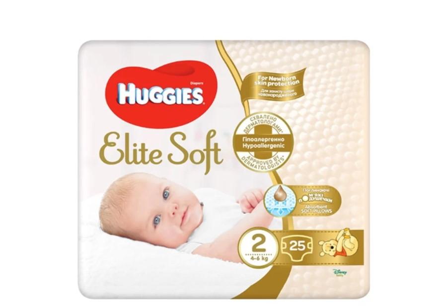 HUGGIES Elite Soft S2 Pelene, 4-6 kg, 25/1