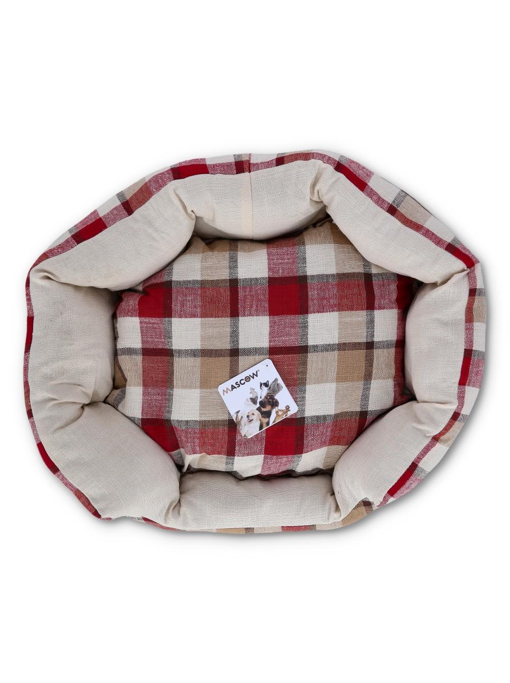 Selected image for MASCOW Ovalni krevet za kućne ljubimce crveni