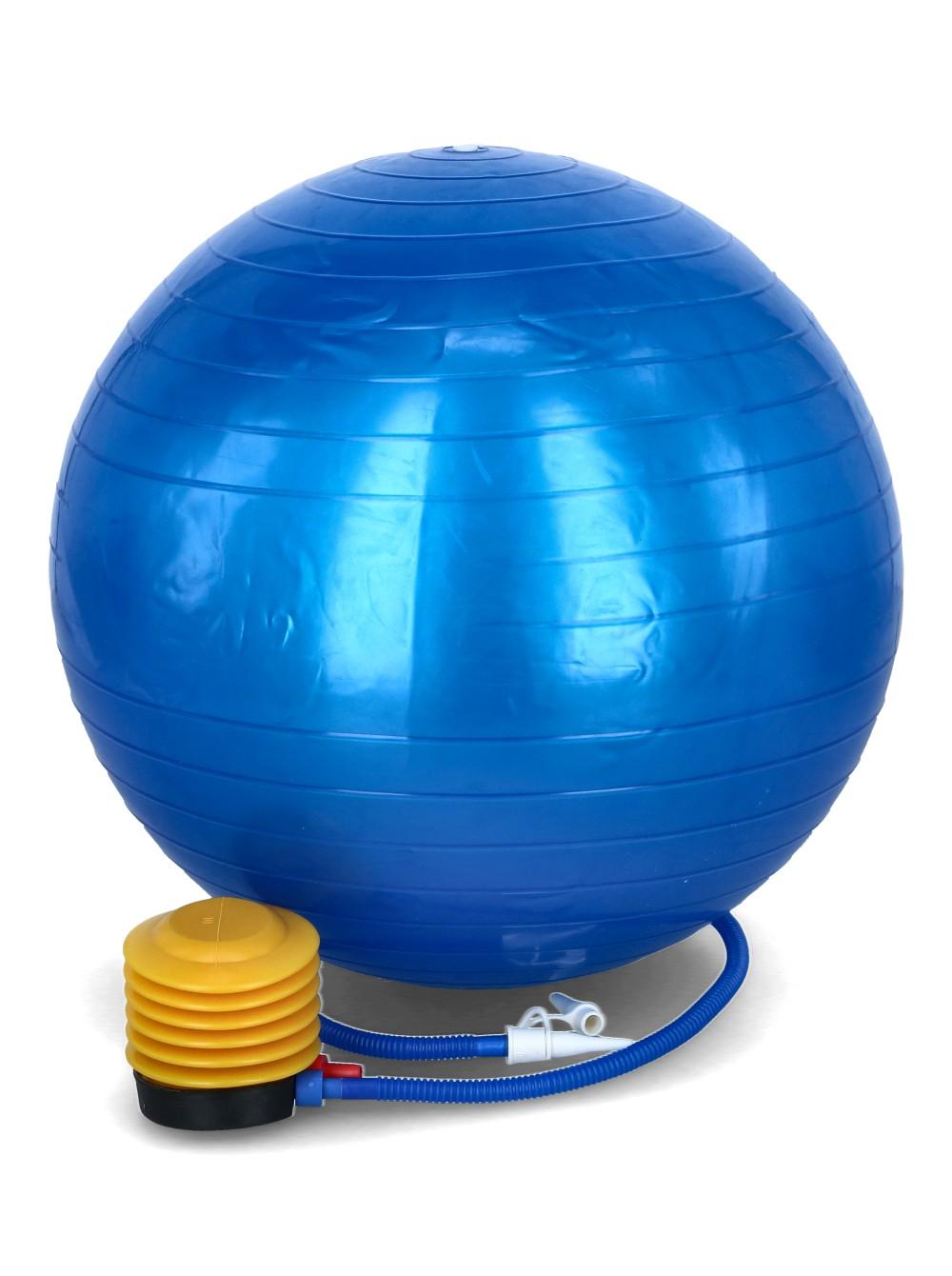 Pilates lopta za jogu, 55cm, Plava
