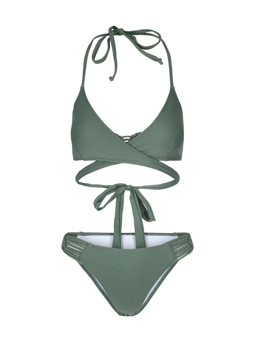 Slike CUPSHE Ženski dvodelni kupaći D87 zeleni