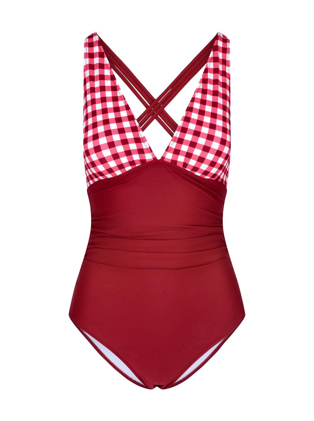 Selected image for CUPSHE Ženski jednodelni kupaći kostim J10 bordo