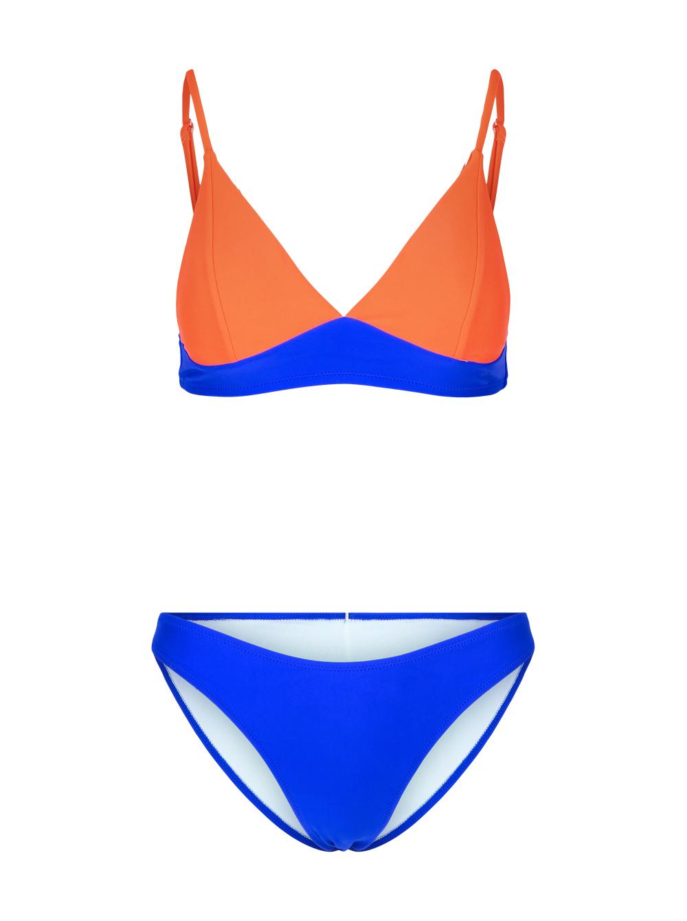CUPSHE Ženski dvodelni kupaći D114 plavo-narandžasti