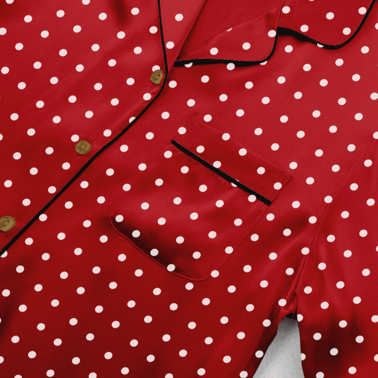 Selected image for Ženska pidžama sa tufnicama crvena